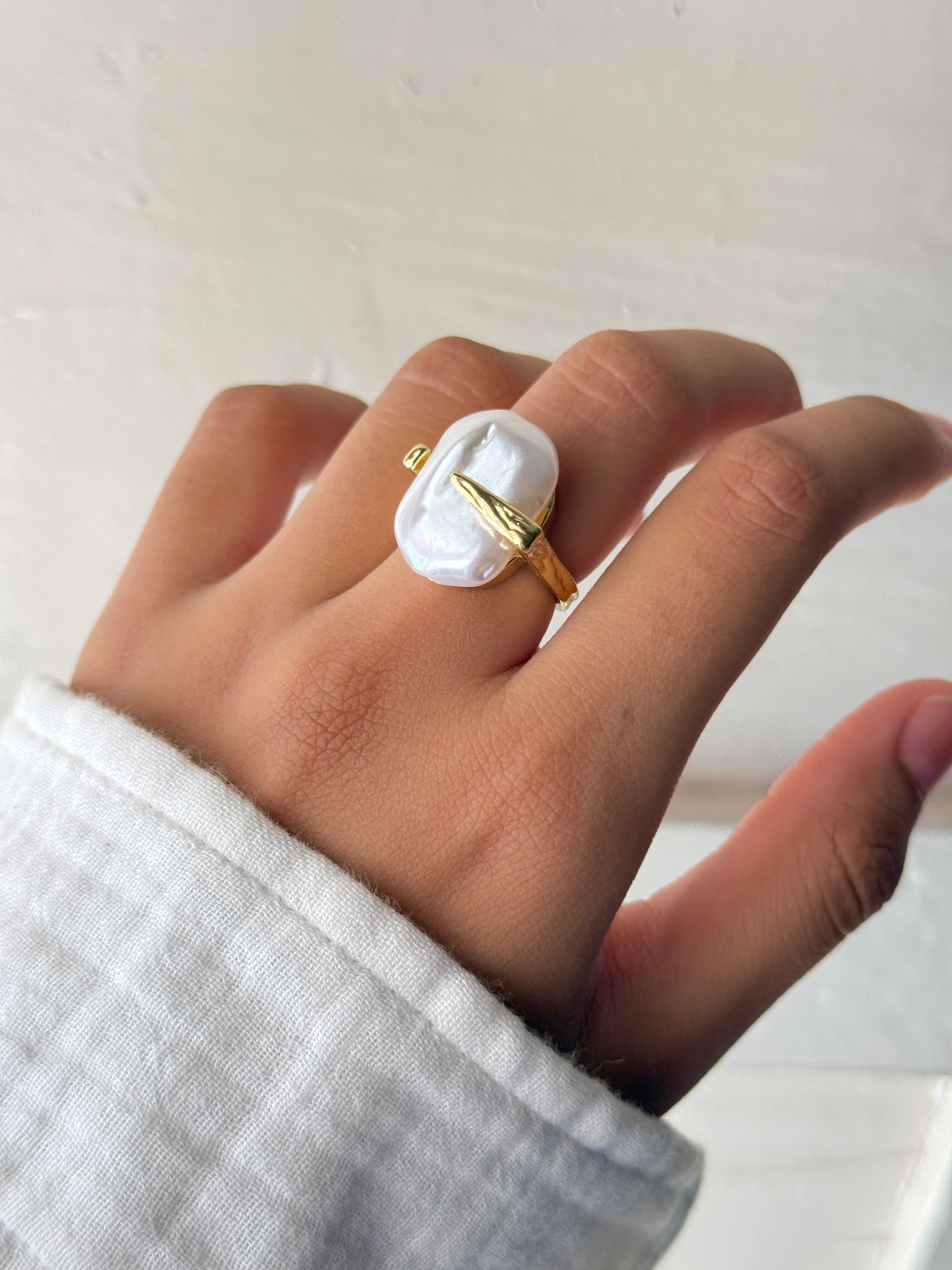 Aurelia Pearl Wrap Ring