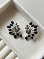 Oxidised Mayura Earrings