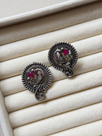 Oxidised Morika Earrings