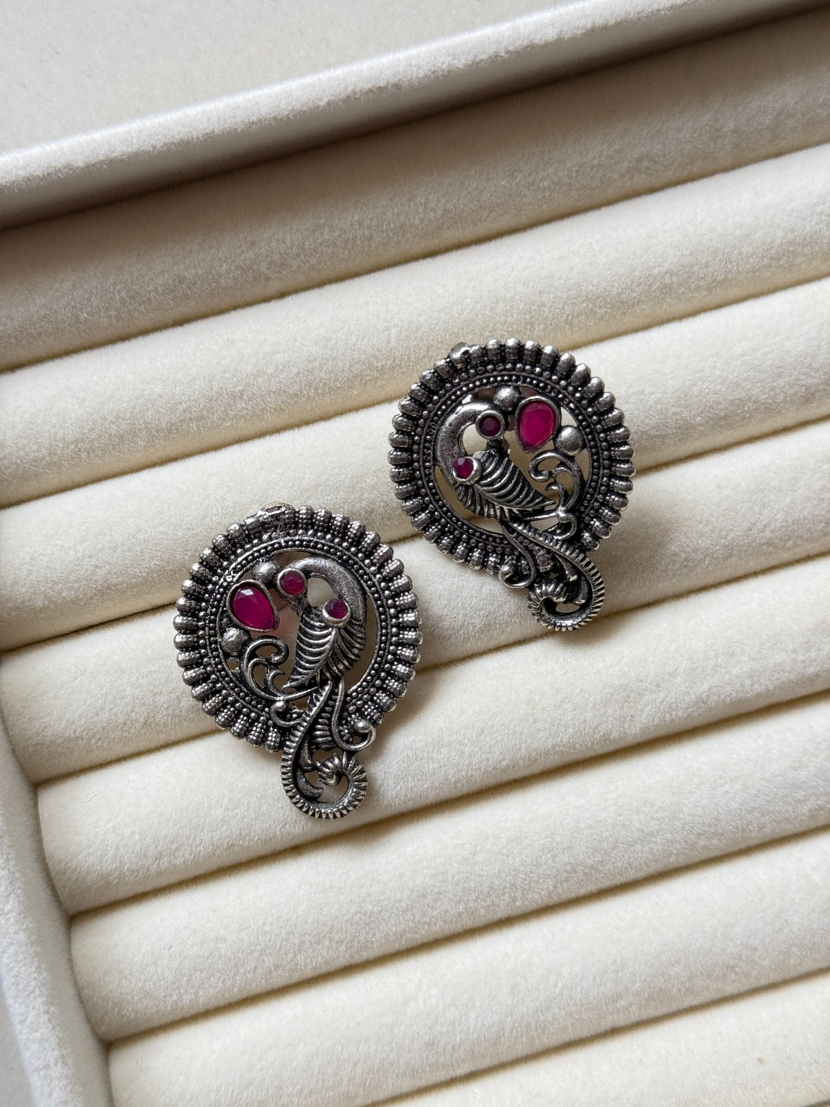 Oxidised Morika Earrings