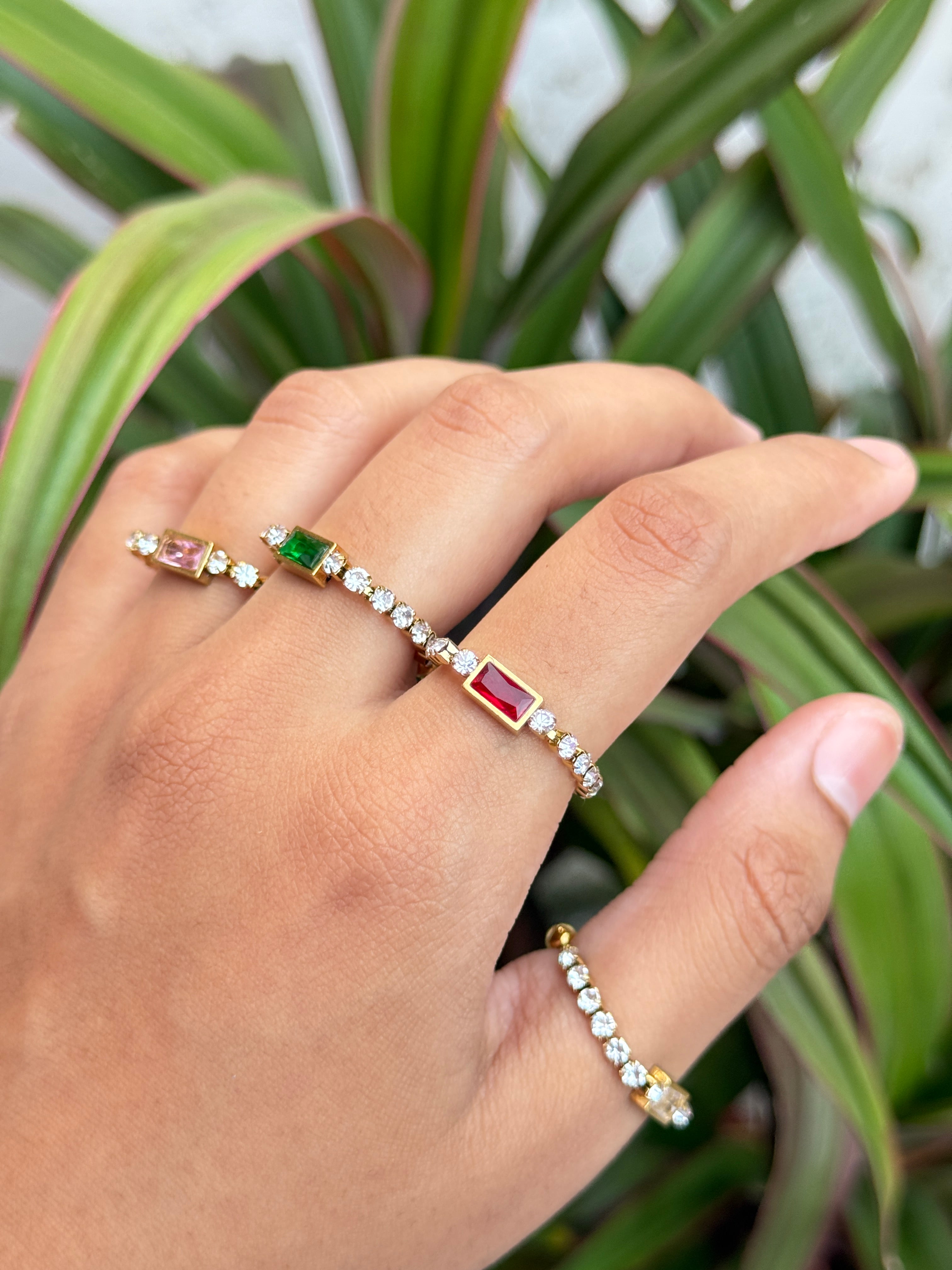 Prism Crush Adjustable Ring