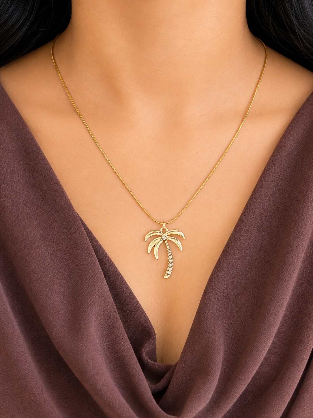 Golden Palm Necklace