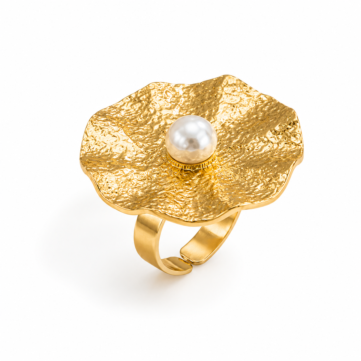 Serena Pearl Sculpt Ring