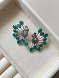 Oxidised Mayura Earrings
