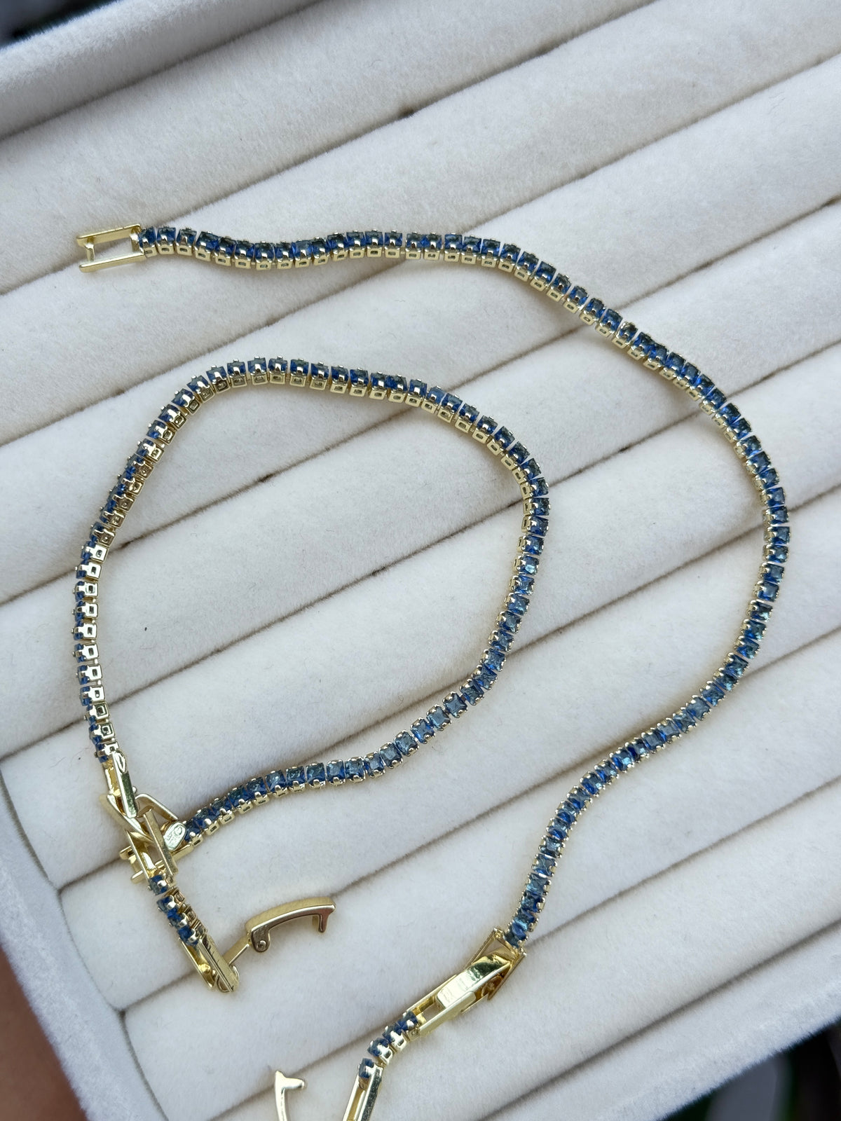 Icy Celeste Tennis Bracelet