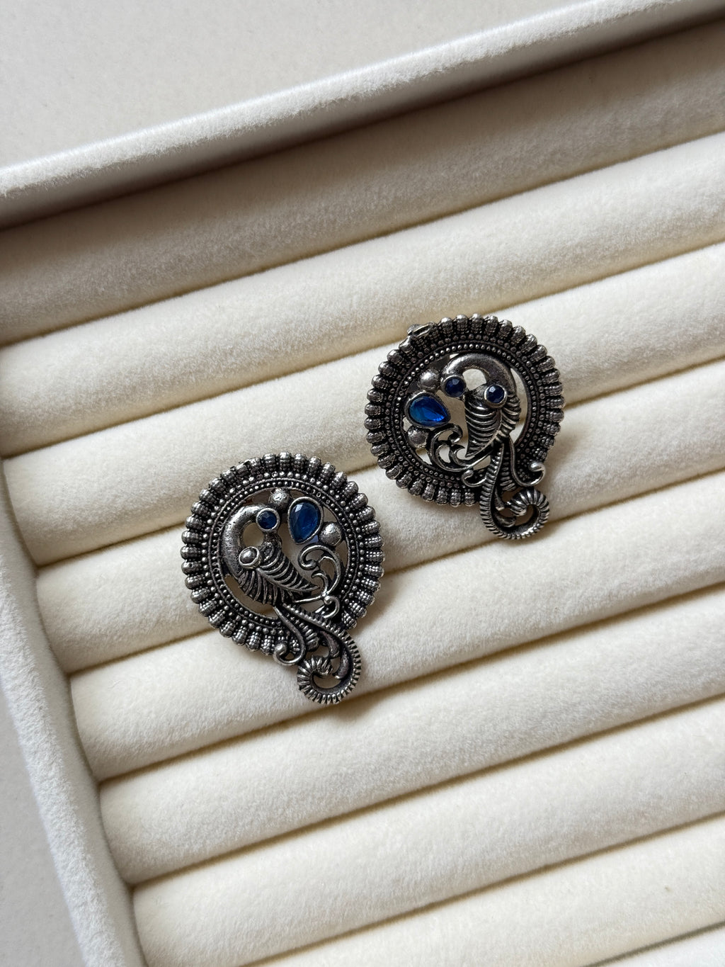 Oxidised Morika Earrings