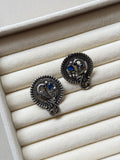 Oxidised Morika Earrings