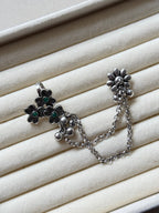 Oxidised Floral Ghungroo Ear Cuff