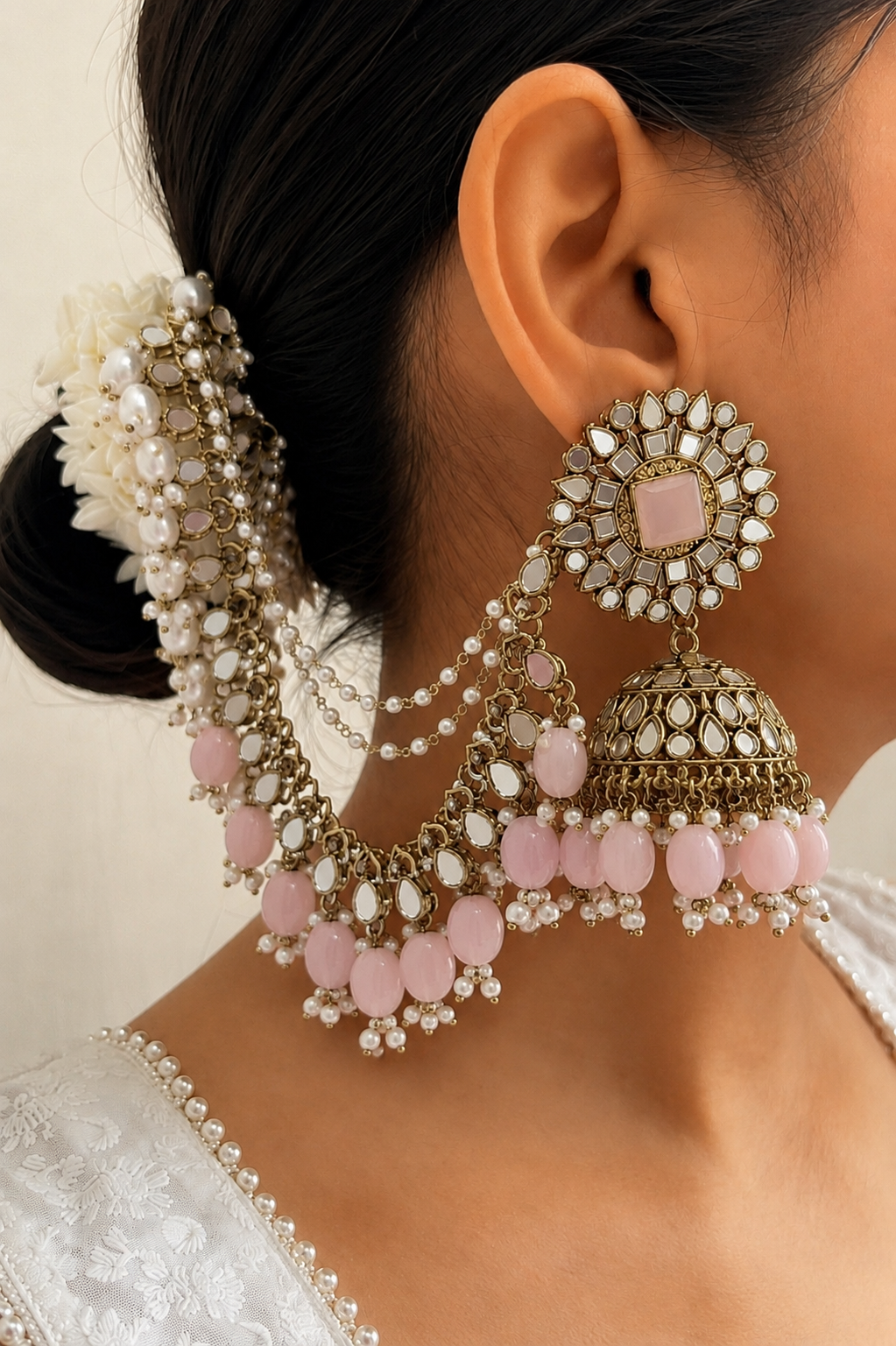 Meher Kundan Jhumka Set