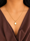 Pearl Oval Necklace