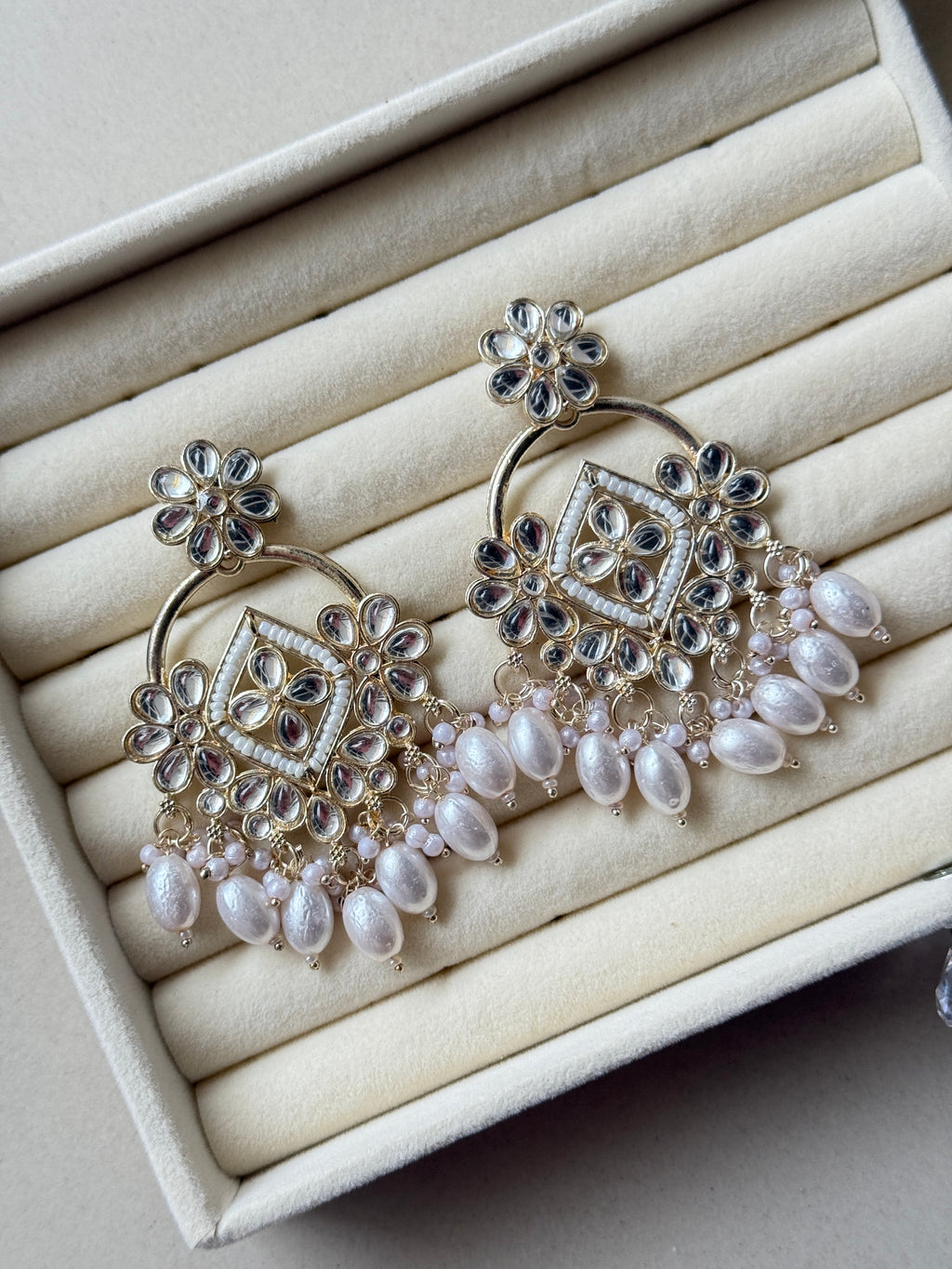 Ishira Pearl Drop Jhumkas