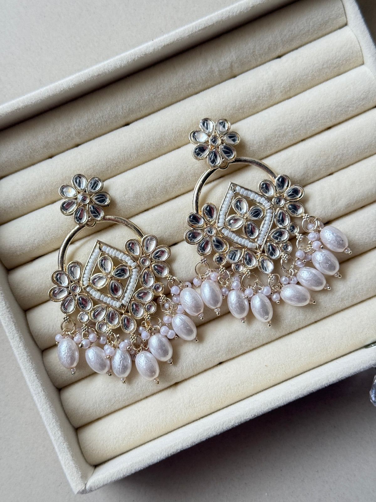 Ishira Pearl Drop Jhumkas