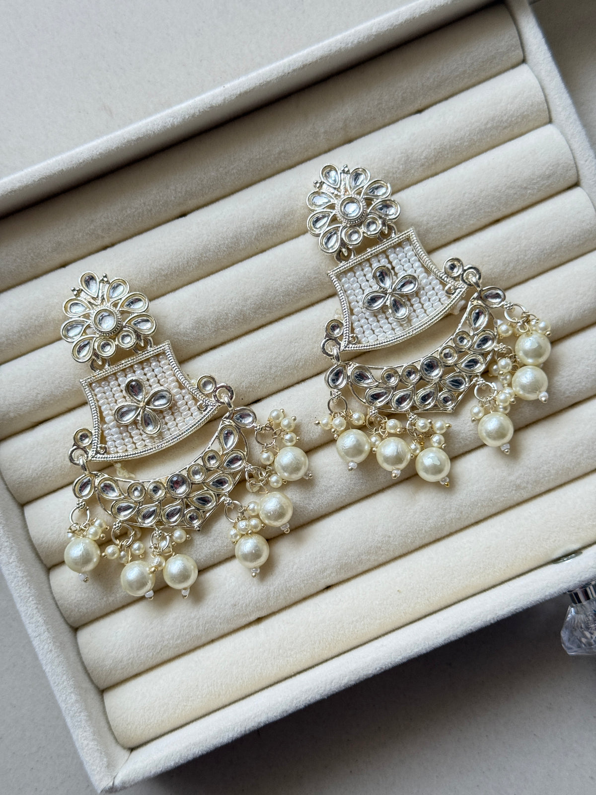 Elara Pearl Arc Jhumkas