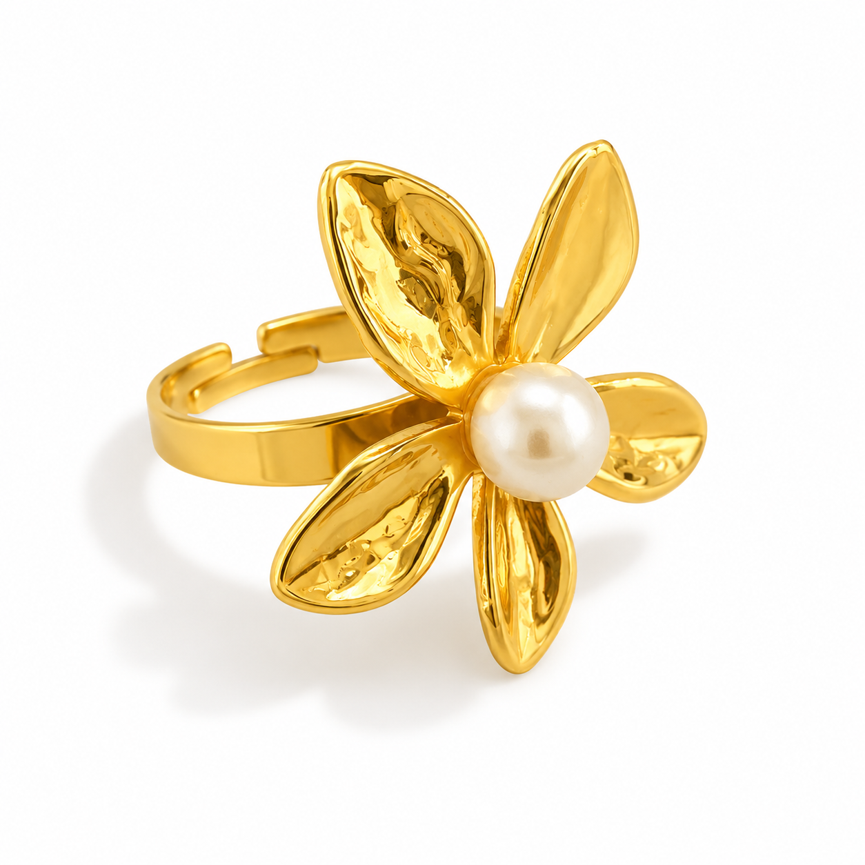 Elara Pearl Petal Ring